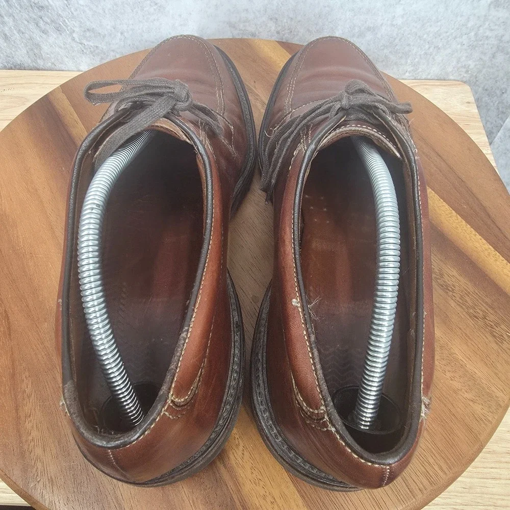 Allen Edmonds Wilbert Oxford Shoes Mens 13 Brown Leather Split Toe Derby Comfort